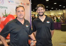 Roger Riehm and Gabe Madison with Blue Creek Produce.